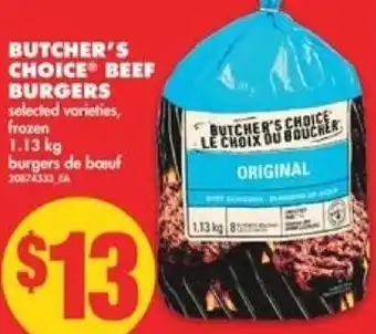 No Frills Butcher's Choice Beef Burgers 1.13kg offer