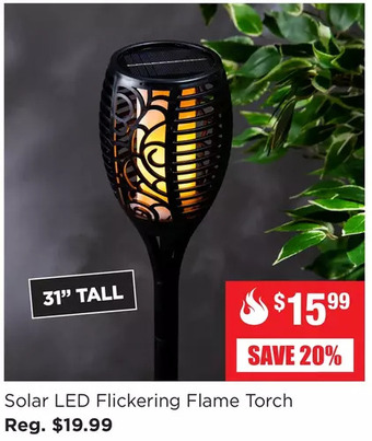 Kitchen Stuff Plus Solar led flickering flame torch offer