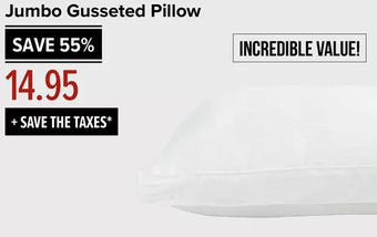 Linen Chest Jumbo gusseted pillow offer