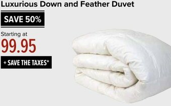 Linen Chest Luxurious Down And Feather Duvet offer