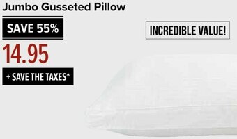Linen Chest Jumbo Gusseted Pillow offer