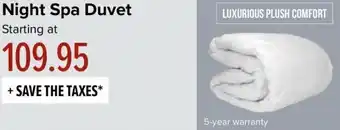 Linen Chest Night Spa Duvet offer