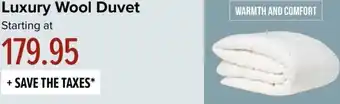 Linen Chest Luxury Wool Duvet offer