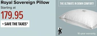 Linen Chest Royal Sovereign Pillow offer