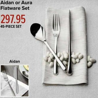 Linen Chest Aidan or Aura Flatware Set offer