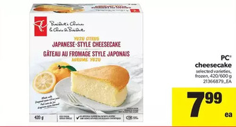 Real Canadian Superstore Pc cheesecake offer