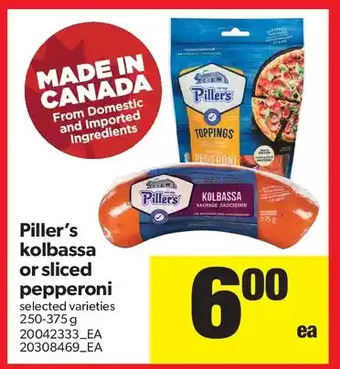 Real Canadian Superstore Piller's kolbassa or sliced pepperoni offer