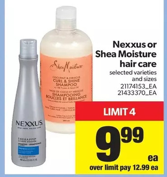 Real Canadian Superstore Nexxus or shea moisture hair care offer