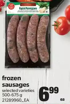 Real Canadian Superstore Frozen sausages offer