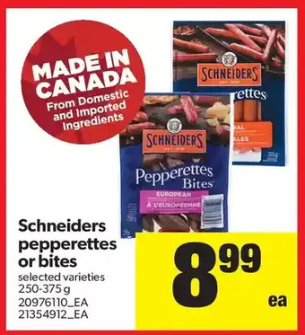 Real Canadian Superstore Schneiders pepperettes or bites offer