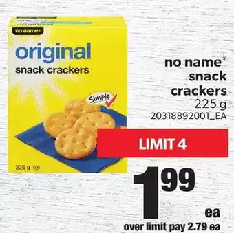 Real Canadian Superstore No name snack crackers offer