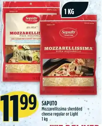 Marché Adonis Saputo mozzarellissima shredded cheese regular or light offer