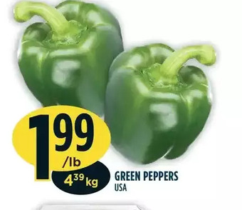 Marché Adonis Green peppers offer
