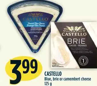 Marché Adonis Castello blue, brie or camembert cheese offer