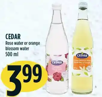 Marché Adonis Cedar rose water or orange blossom water offer