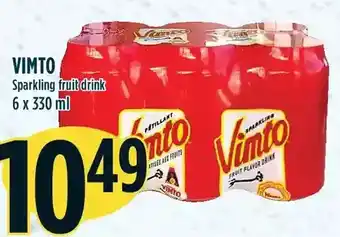Marché Adonis Vimto sparkling fruit drink offer