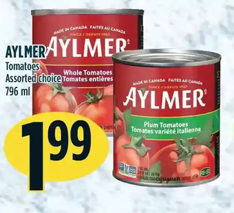 Marché Adonis Aylmer tomatoes offer