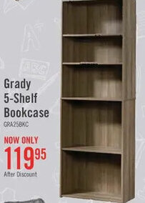 The Brick Grady 5-Shelf Bookcase offer