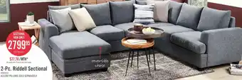 The Brick 2-Pc. Riddell Sectional offer
