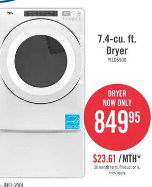 The Brick 7.4-Cu. Ft. Dryer offer
