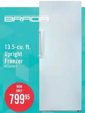 The Brick 13.5-Cu. Ft. Upright Freezer offer