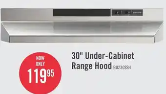 The Brick 30" Under-Cabinet Range Hood offer