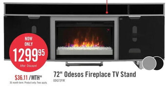 The Brick 72" Odesos Fireplace TV Stand offer