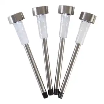 Giant Tiger Solar stake lights, 4-pack offer