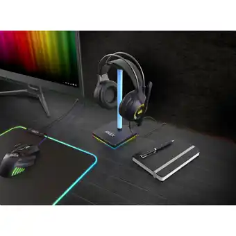 Giant Tiger Soar rgx-hp3 boom mic gaming headphone with colour changing led lights, black offer