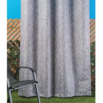 Giant Tiger Printed outdoor curtain with grommets, 84-in. offer