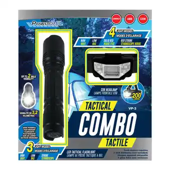 Giant Tiger Flashlight and headlamp combo, black, 2-piece offer