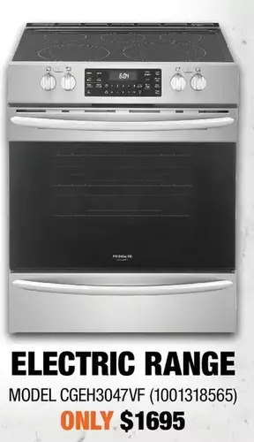 Home Depot Frigidaire gallery electric range offer