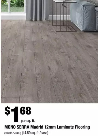 Home Depot Mono serra madrid 12mm laminate flooring offer