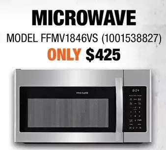 Home Depot Frigidaire microwave offer