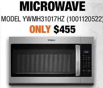 Home Depot Whirlpool microwave offer