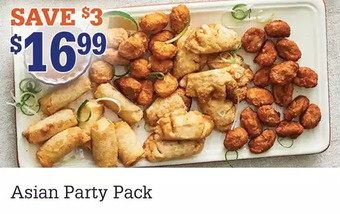 M & M Food Market Asian party pack offer