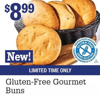 M & M Food Market Gluten-free gourmet buns offer
