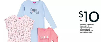 Giant Tiger Women's sleepshirt offer