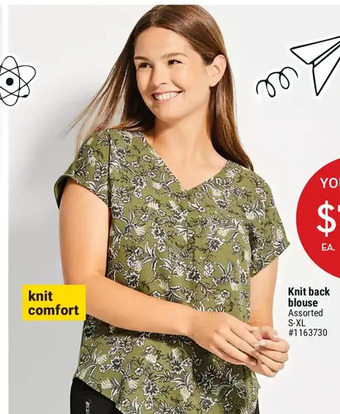 Giant Tiger Knit back blouse offer