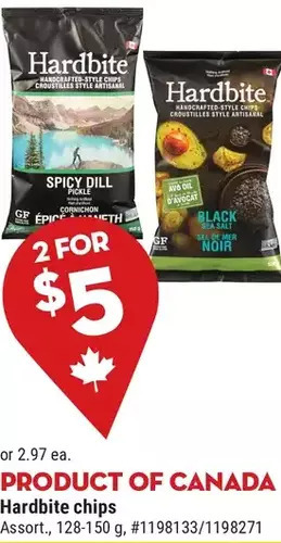 Giant Tiger Hardbite chips offer