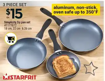 Giant Tiger Starfrit simplicity fry pan set offer
