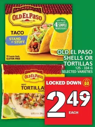 Food Basics Old el paso shells or tortillas offer