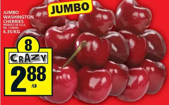 Food Basics Jumbo washington cherries offer