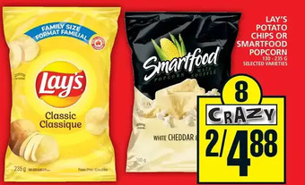 Food Basics Lay's potato chips or smartfood popcorn offer