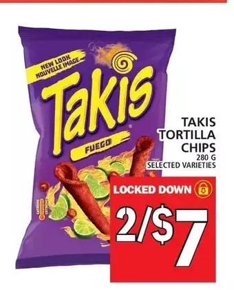 Food Basics Takis tortilla chips offer