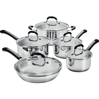 Canadian Tire Master chef 10-pc 18/10 stainless-steel set offer