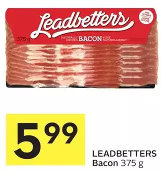 Foodland Leadbetters bacon offer