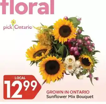 Foodland Sunflower mix bouquet offer