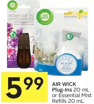Foodland Air wick plug-ins or essential mist refills offer