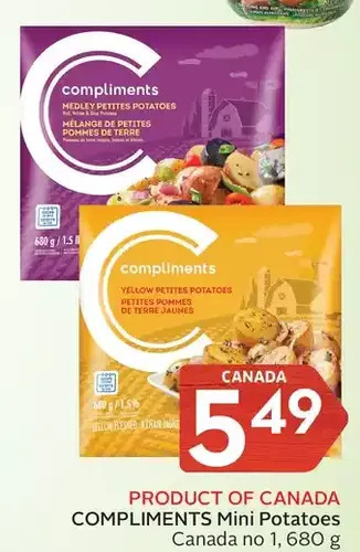 Foodland Compliments mini potatoes offer